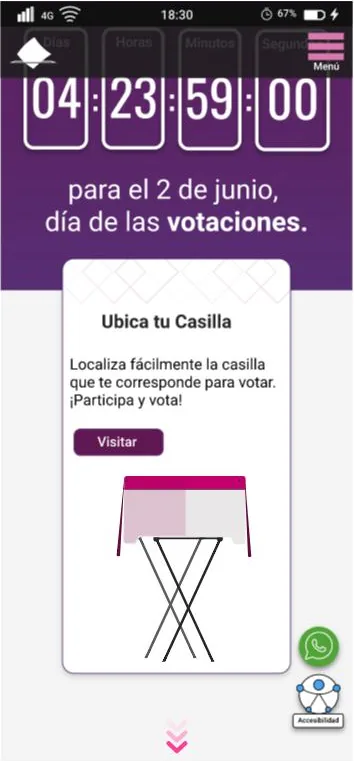 Página Alterna: ubica tu casilla